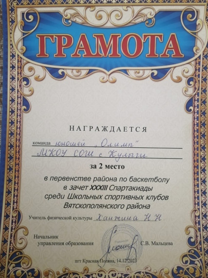 Первенство района по баскетболу.
